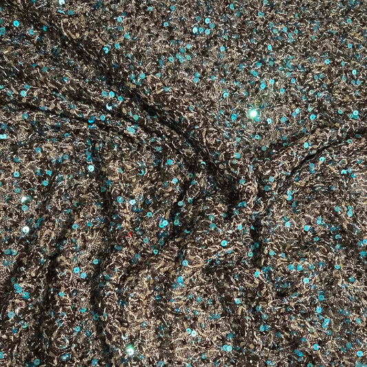 Sequin sea lurex mesh