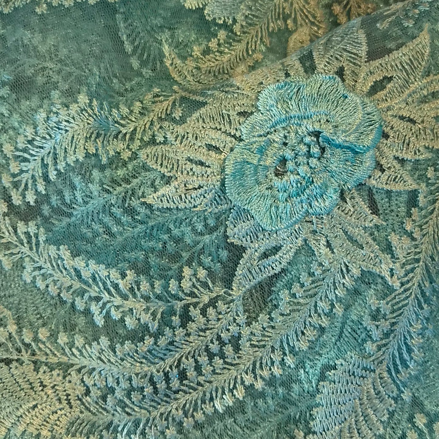 2.4m Jade 3D embroidered mesh