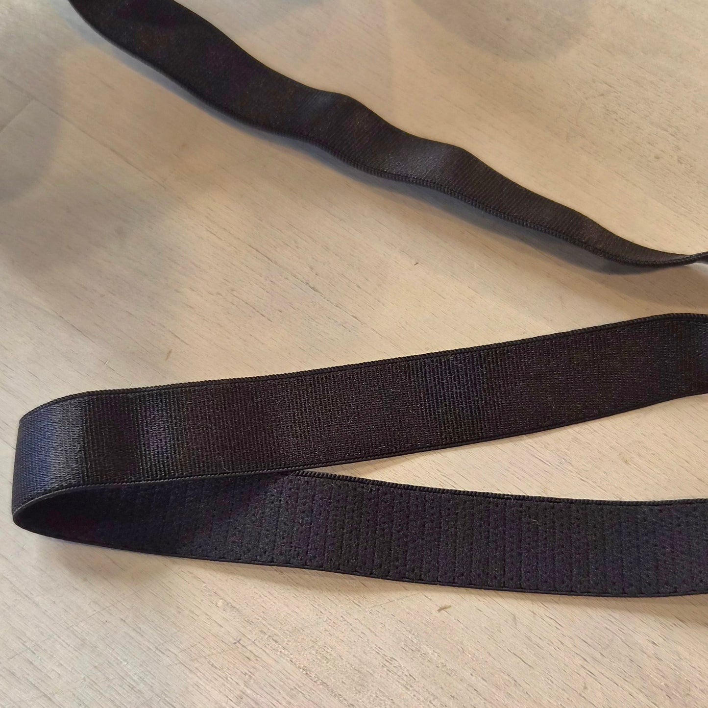 15mm Black satin strapping