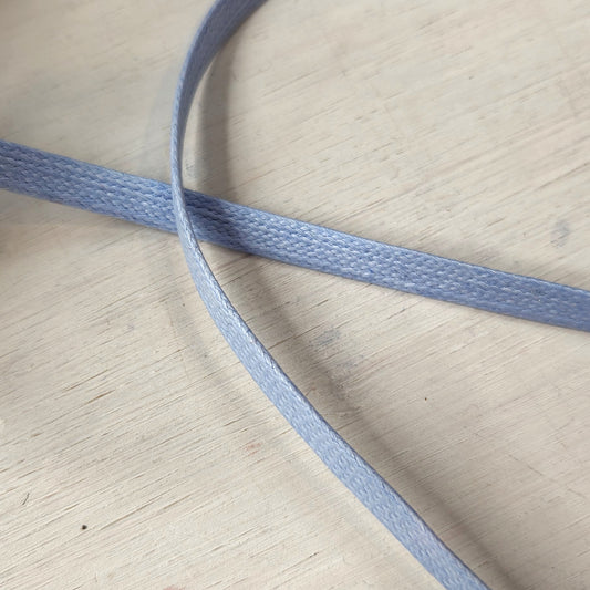 Powder blue Flat Waxed Braided Cord