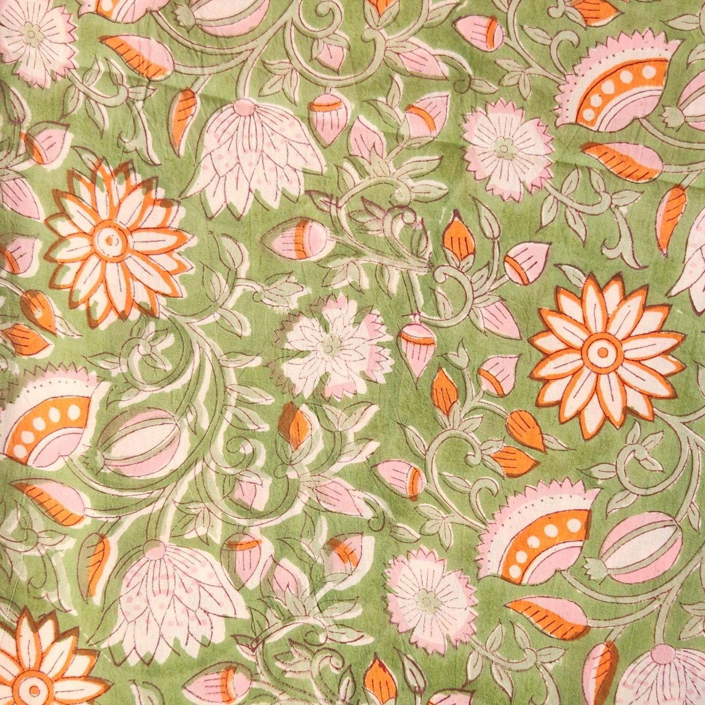 Simran block print cotton voile