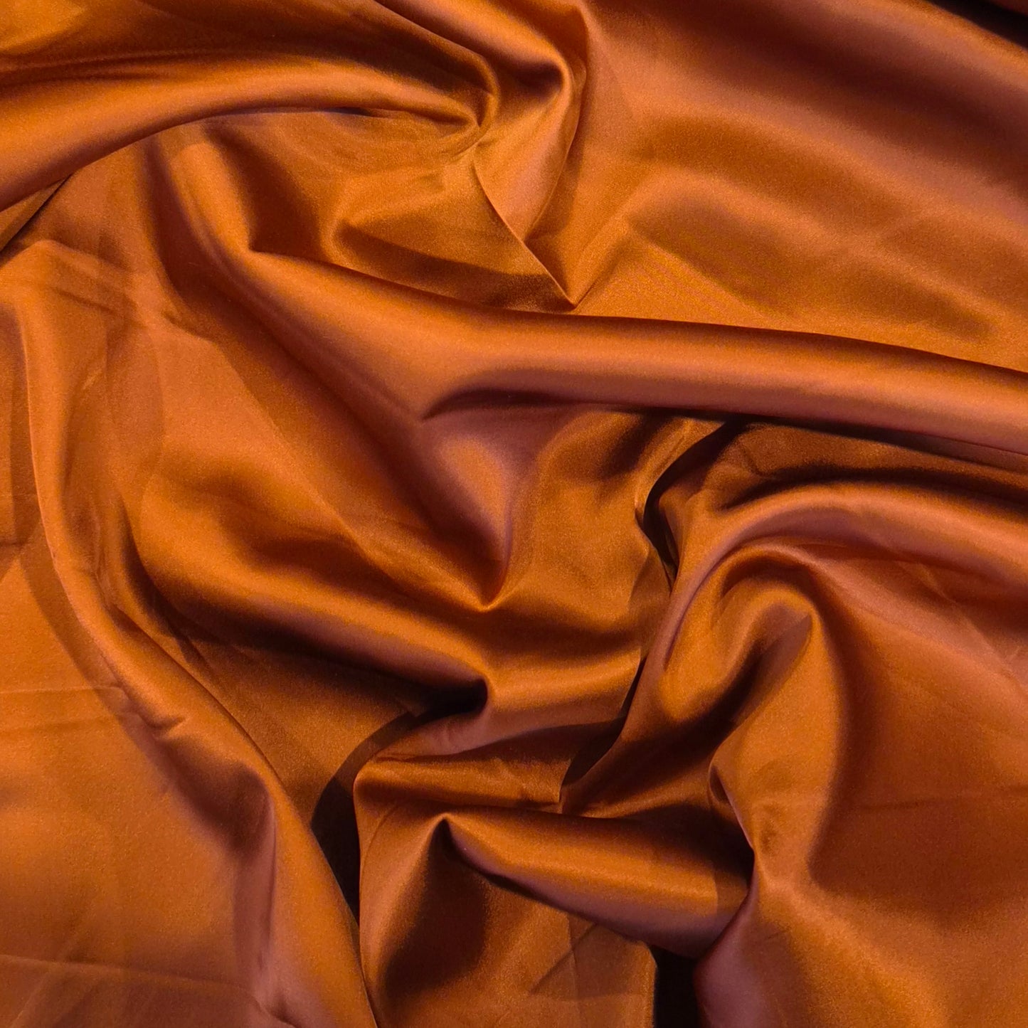 Bronze stretch viscose satin