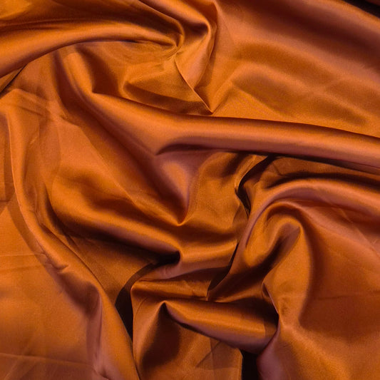 Bronze stretch viscose satin